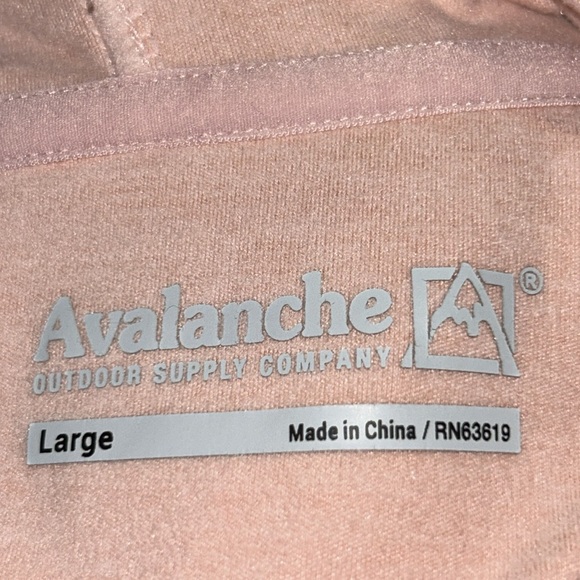 Avalanche Blush Pink Pullover Soft Micro Fleece Hoodie w Pockets Sz L NWOT - Picture 14 of 17